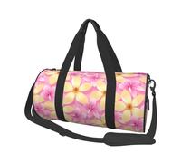 Flores Tropicales Rosadas y Naranjas, Bolsa de Viaje de Gran Capacidad, Bolso Redondo, Bolsa de Viaje Deportiva, Bolsa de Mano, Bolsa de Fitness