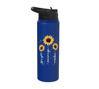 Flores Verano Inspiración Floral Flor Motivación Sunflowers Stainless Steel Insulated Water Bottle