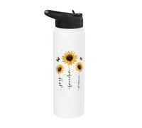 Flores Verano Inspiración Floral Flor Motivación Sunflowers Stainless Steel Insulated Water Bottle