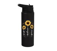 Flores Verano Inspiración Floral Flor Motivación Sunflowers Stainless Steel Insulated Water Bottle