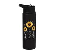 Flores Verano Inspiración Floral Flor Motivación Sunflowers Stainless Steel Insulated Water Bottle