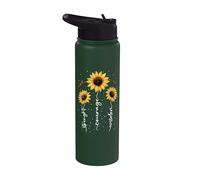 Flores Verano Inspiración Floral Flor Motivación Sunflowers Stainless Steel Insulated Water Bottle