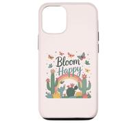 Flores y mariposas florecientes,Florecer feliz,Difundir la positividad Carcasa para iPhone 12/12 Pro