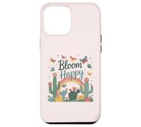 Flores y mariposas florecientes,Florecer feliz,Difundir la positividad Carcasa para iPhone 12 Pro Max