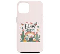 Flores y mariposas florecientes,Florecer feliz,Difundir la positividad Carcasa para iPhone 13