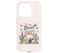 Flores y mariposas florecientes,Florecer feliz,Difundir la positividad Carcasa para iPhone 15 Pro