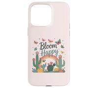 Flores y mariposas florecientes,Florecer feliz,Difundir la positividad Carcasa para iPhone 15 Pro Max