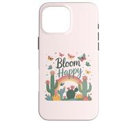 Flores y mariposas florecientes,Florecer feliz,Difundir la positividad Carcasa para iPhone 16 Pro Max