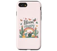 Flores y mariposas florecientes,Florecer feliz,Difundir la positividad Carcasa para iPhone SE (2020) / 7 / 8