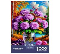 Floress and paisajes otoño Puzzle De 1000 Piezas Rompecabezas para Adultos Rompecabezas 1000 Piezas para Adultos Interesante para Amantes O Amigos Rompecabezas Imposable 52x38cm/1000pcs