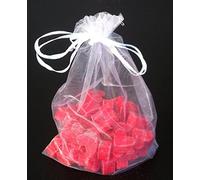 Florex Schafmilchseife Mini corazón 50 unidades de loto en bolsa de organza, jabón para regalo