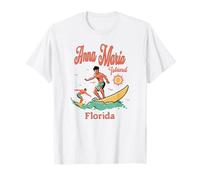 Florida Anna Maria Island FL Surfing Pesca Playa Camiseta