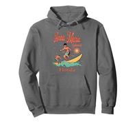Florida Anna Maria Island FL Surfing Pesca Playa Sudadera con Capucha