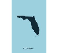 FLORIDA BISCAYNE BREEZE - Premium Lined Journal | 6" x 9" | Soft Cover | 120+ Pages: A High-Quality Writing Notebook - Ideal for School, Work, or Thoughtful Gifts