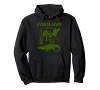 Florida Everglades National Park Vintage Ilustración Sudadera con Capucha