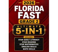 Florida FAST Grade 2 English + Mathematics 5-in-1 Bundle: 15 Full-Length Practice Tests and Complete Topic-by-Topic Practice