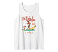 Florida Fort Walton Beach FL Surfer Surfing Pesca Camiseta sin Mangas