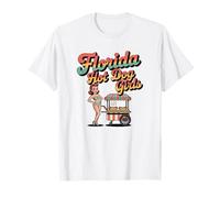 Florida Hot Dog - Soporte Retro para niñas Camiseta