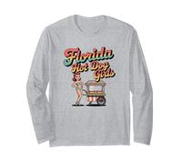 Florida Hot Dog - Soporte Retro para niñas Manga Larga