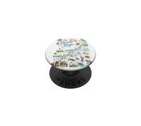 Florida Keys Mapa Iconos, Key West PopSockets PopGrip Adhesivo
