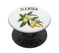 Florida Lemon Art American Lover Estados Unidos Florida PopSockets PopGrip Adhesivo