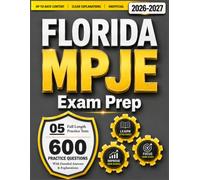 Florida MPJE Exam Prep 2026-2027:600 Practice Questions and 05 Full Length Practice Tests with Detailed Answers Explanation for Pharmacy Law Test (Unofficial)