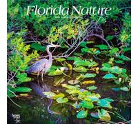 Florida Nature | 2027 12 x 24 Inch (Hanging) Monthly Square Wall Calendar | Plastic-Free | BrownTrout | USA United States of America Southeast State
