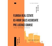 Florida Real Estate 63-Hour Sales Associate Pre-License Course: Online • Self-Paced • AI-Powered (Real estate + English version)