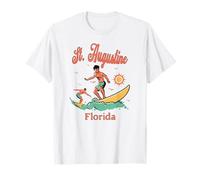 Florida St. Augustine FL Surfing Playa Pesca Muelle Camiseta
