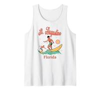 Florida St. Augustine FL Surfing Playa Pesca Muelle Camiseta sin Mangas