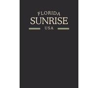 Florida Sunrise USA Midnight Edition: College Ruled Minimalist Notebook for Students, Daily Writing, Travel Journals, Souvenir Gifts, and Patriotic Holidays | 120 Pages