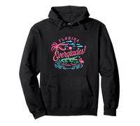 Florida Vacation Everglades National Park Cocodrilo Vintage Sudadera con Capucha