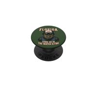 Florida Vamos en el Agua es un Buen Humor cocodrilo PopSockets PopGrip Adhesivo