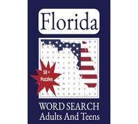 FLorida Word Search Adults And Teens: Word Search Puzzles with Easy-to-Read Print about Florida, The United States, U.S. Cities and More | 6x9 inches, ... Gift for Vacations, Holidays and Free Time