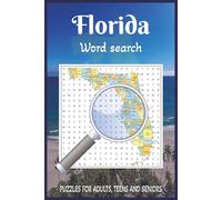 Florida Word Search Puzzle Book: Word Searches with Easy to Read Print about Florida | 6x9 inches, 110 pages | 50+ puzzles ... Gift for Vacations, Holidays and Free Times