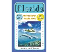 Florida Word Search Puzzle Book: Word Searches with Easy-to-Read Print about Florida Theme, Cities, Beaches and More | 6x9 inches, 112 pages | ... Gift for Vacation, Holidays and Unwind.