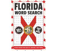 Florida Word Search Puzzle Book: Word Searches with Easy to Read Print about Florida, US state of Florida, Florida Travel and More | 6x9 inches, 110 ... Gift for Vacations, Holidays and Relaxation