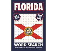 Florida Word Search Puzzle Book: Word Searches with Easy to Read Print about Florida, US state of Florida, Florida Travel and More | 6x9 inches, 110 ... Gift for Vacations, Holidays and Relaxation