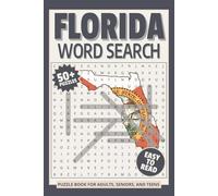 Florida Word Search Puzzle Book: Word Searches with Easy to Read Print about Florida, US state of Florida, Florida Travel and More | 6x9 inches, 110 ... Gift for Vacations, Holidays and Relaxation
