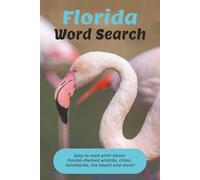 Florida Word Search: Sun, sand and 50+ Florida themed wildlife, cities, landmarks, the beach and more.