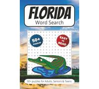 Floride Word Search: Puzzles With Easy to Read Print about The Sunshine State | 6x9 inches 110 pages | 50+ Puzzles… Gift for Vacations, Holidays, Travel Games