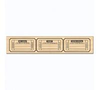 Florilèges Diseño FE 211026 Tampon Scrapbooking Tres Entradas Beige 3 x 15 x 2,5 cm