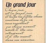 Florilèges FE212019 Tampon Scrapbooking Diseño Un Gran Día Beige 7 x 7 x 2,5 cm