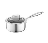 FLORINA ARISTO cazuela aluminio 16 cm 1L | Recubrimiento antiadherente con efecto panal | Para todo tipo de estufas | Tapa resistente al calor | Fácil de limpiar | Se puede utilizar en el horno