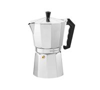 Florina Cafetera Italiana 6 Tazas (150 ml) I Cafetera Italiana Inducción de Aluminio GRANDE I Cafetera Moka para Preparar Café Espresso Italiano I Apta para Cocina de Cerámica, Eléctrica, Gas
