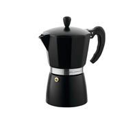 Florina Cafetera Italiana 6 Tazas (250 ml) I Cafetera Italiana Inducción de Aluminio MACCHIATO I Cafetera Moka para Preparar Café Espresso Italiano I Apta para Cocina de Cerámica, Eléctrica, Gas