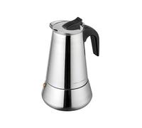 FLORINA Cafetera Italiana 9 Tazas (450 ml) I Cafetera Italiana Inducción LINDA I Cafetera Moka de Acero Inoxidable con Mango Profilado I Apta para Todo Tipo de Cocinas e Inducción