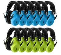 Floriogra Paquete de 12 Auriculares con Cancelación de Ruido para Niños, Orejeras de Protección Auditiva para Autismo, Niños Pequeños, Auriculares con Cancelación de Ruido, Orejeras a Prueba de Sonido