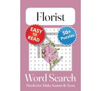 Florist Word Search Puzzle Book: Florist Themed Word Searches with Easy to Read Print | 6x9 inches, 110 pages | 50+ Puzzles