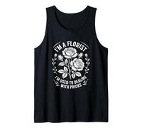 Florista Divertida Diciendo Que Estoy acostumbrado a lidiar con pinchazos Camiseta sin Mangas